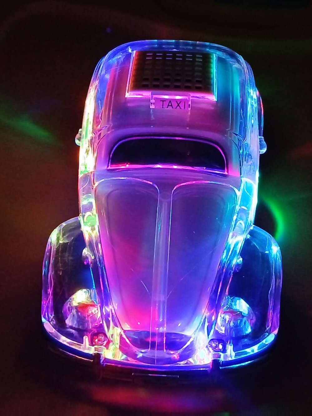 Volkswagen Beetle Blue Speaker BT Indoor/Outdoor Portable USB Port/AUX Input NEW